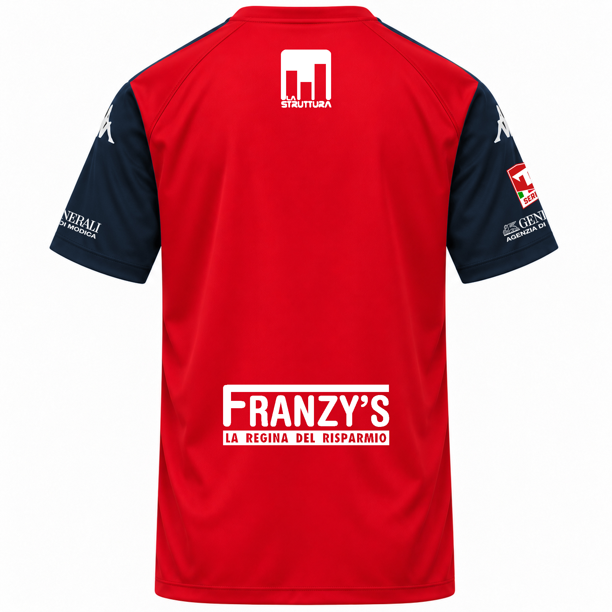 Maglia ufficiale Modica Calcio Kappa Dugo rossa e blu 2