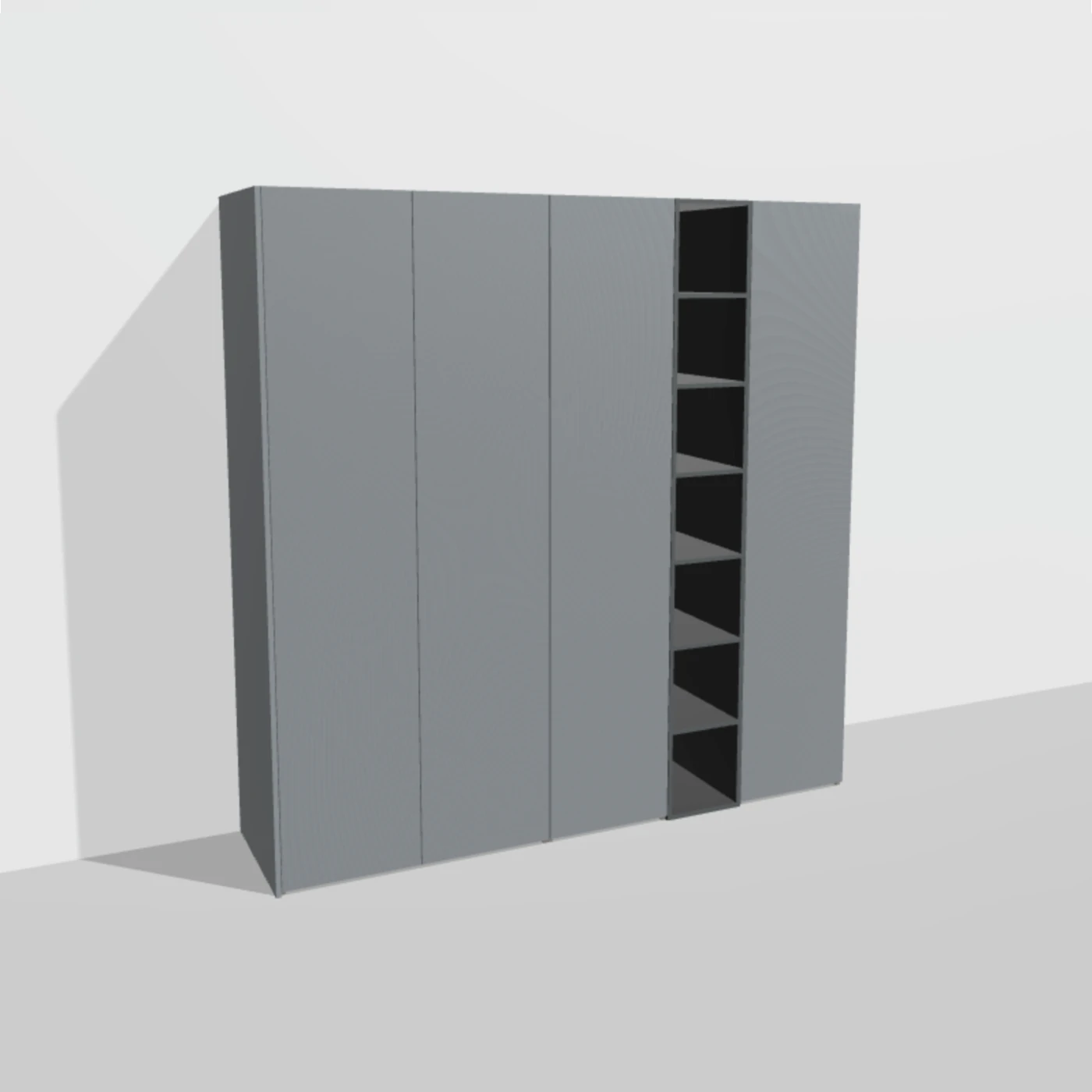 Muted Modern Blue Shadow+VAX Black Oak