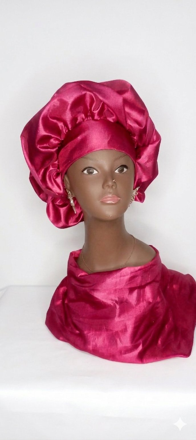 Foulards chouchou rose fushia