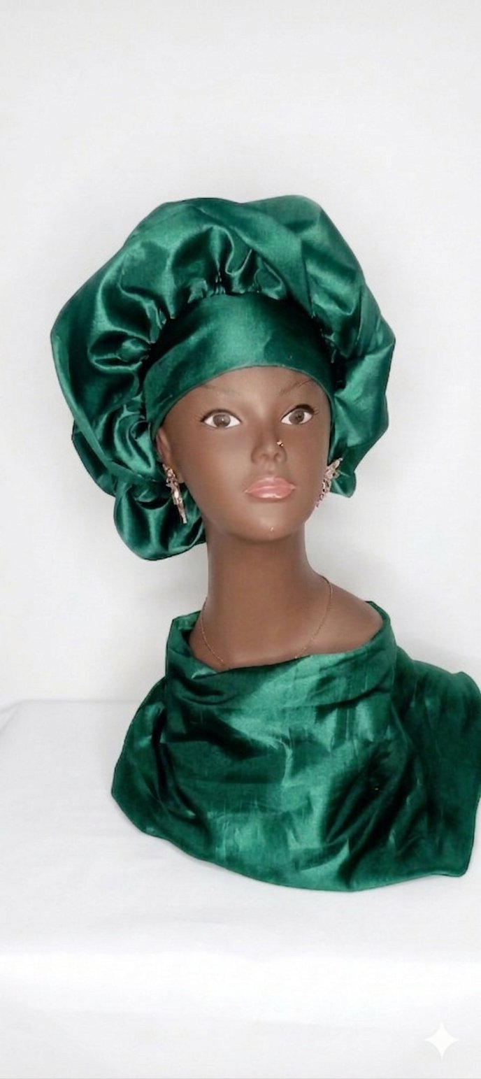Foulards chouchou vert émeraude