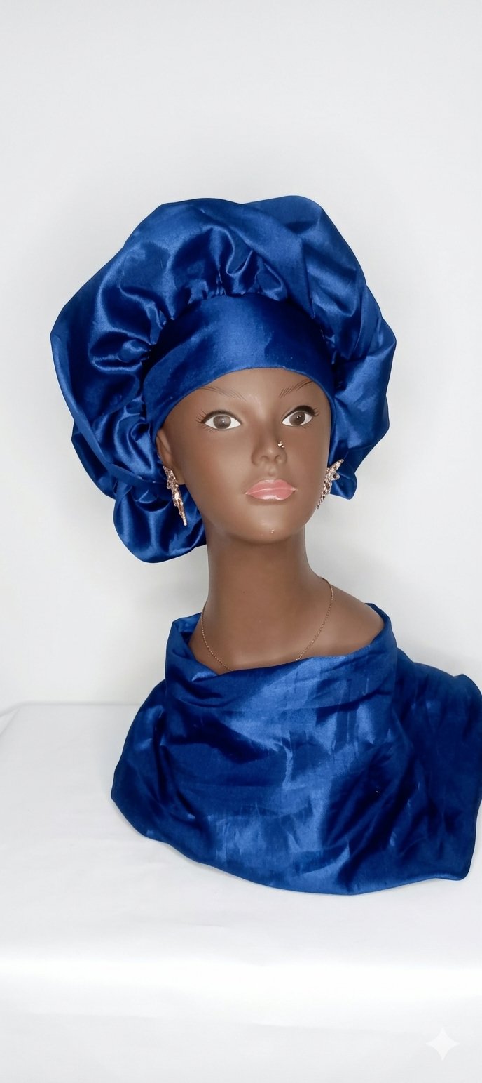Foulards chouchou bleu marine