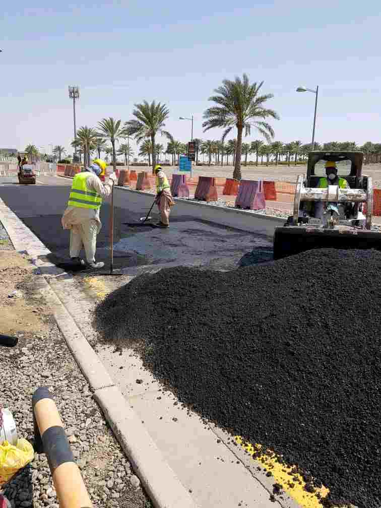 اعمال اسفلت وتكسير