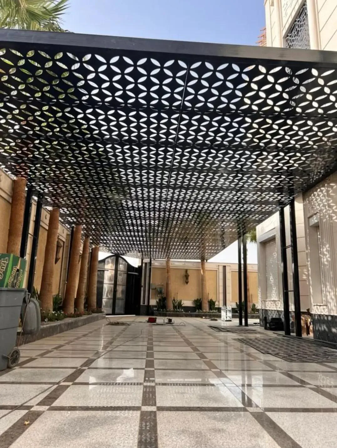 مظلة قص CNC سماكة 3ملي دهان باودر كوتينج ضمان 8سنوات