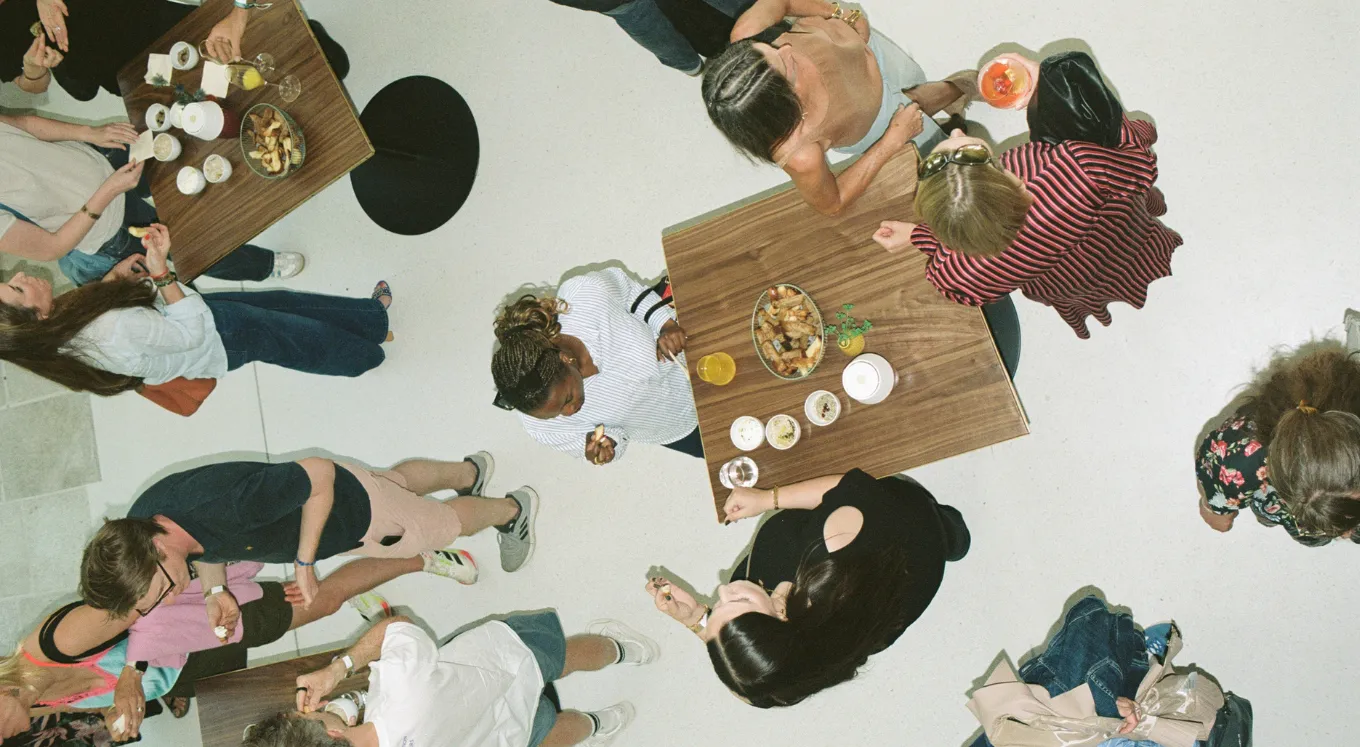People connecting at Mokka*Milch