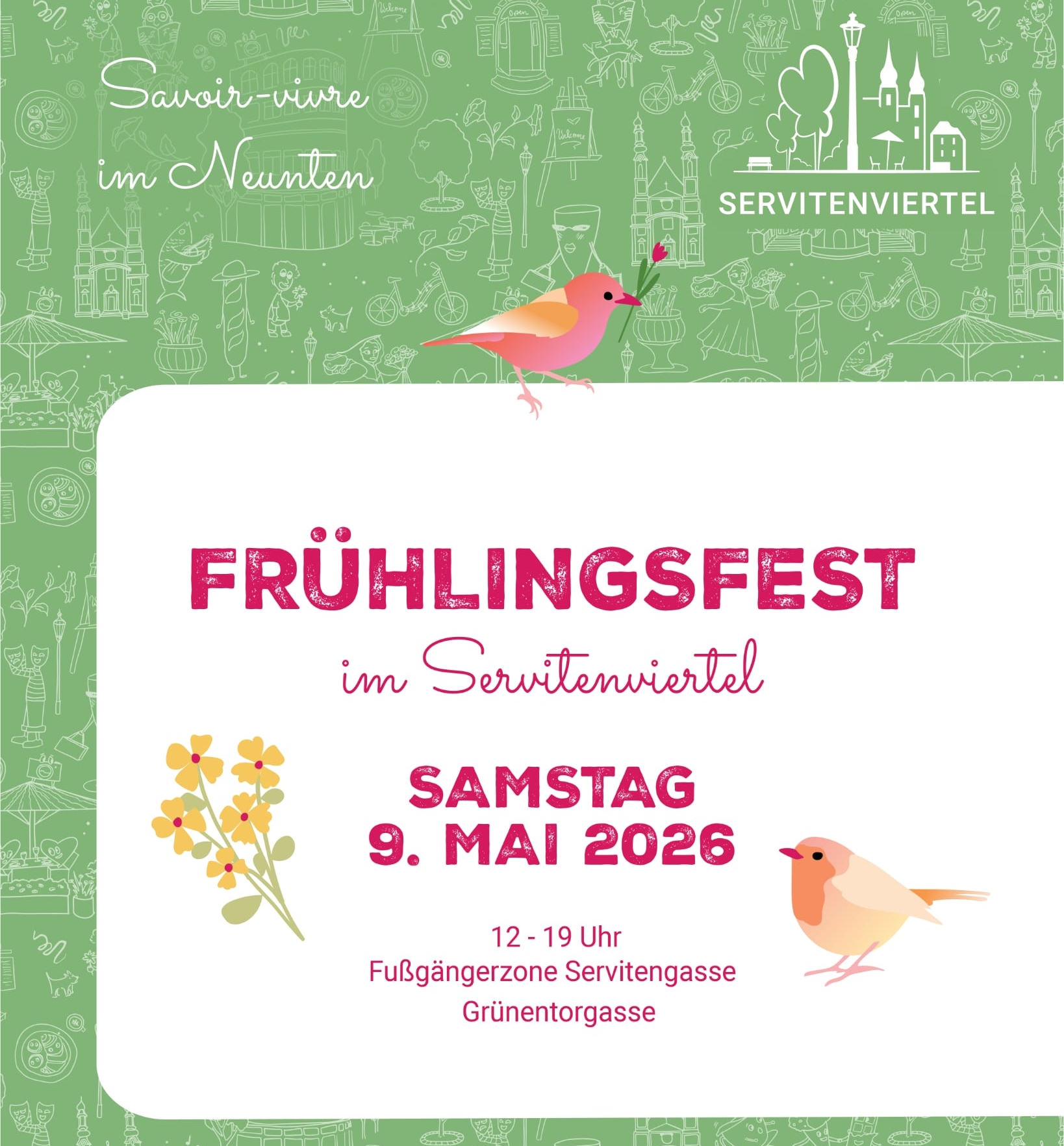 Frühlingsfest im Servitenviertel