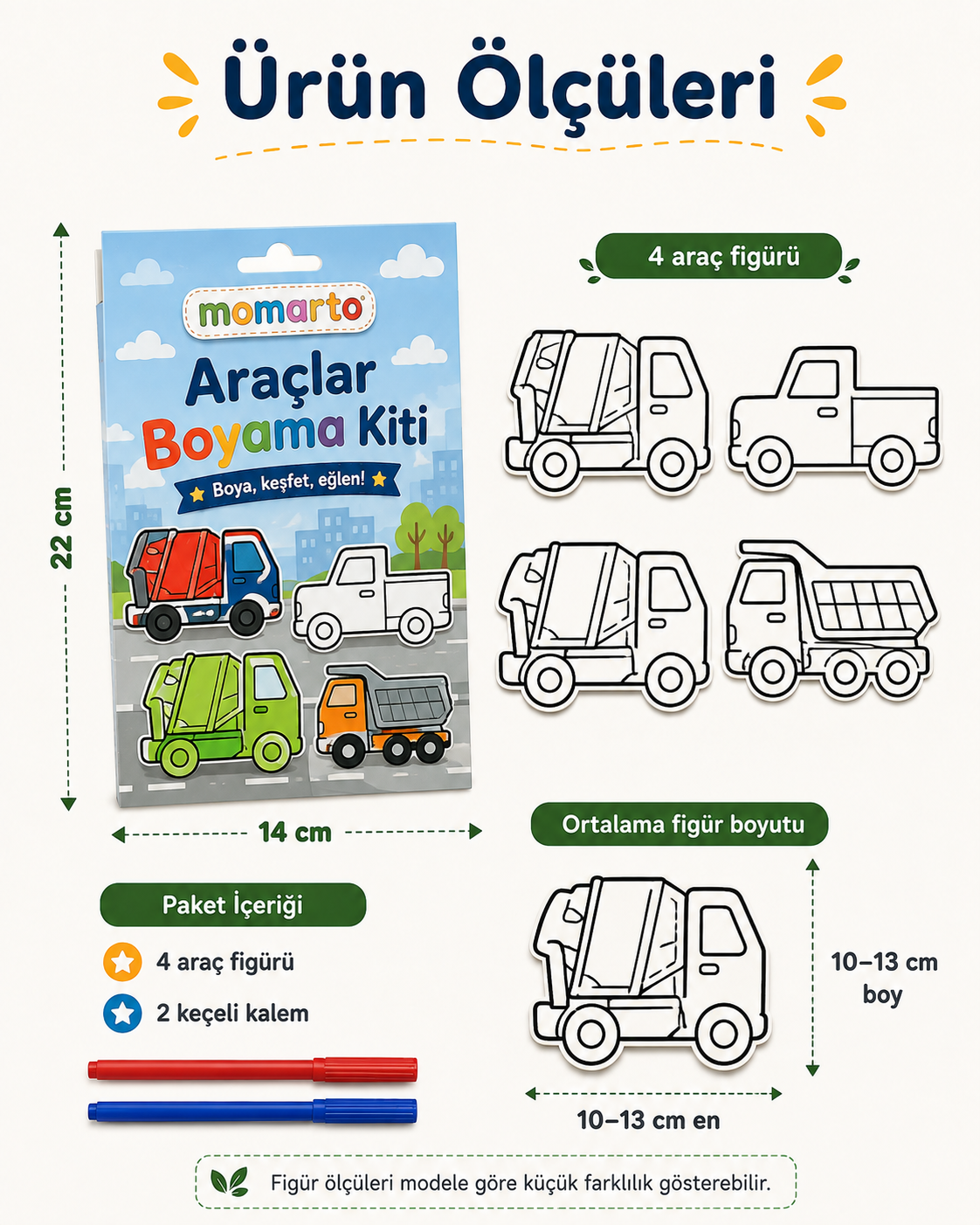 Yardımcı Araçlar Boyama Kiti görsel 3