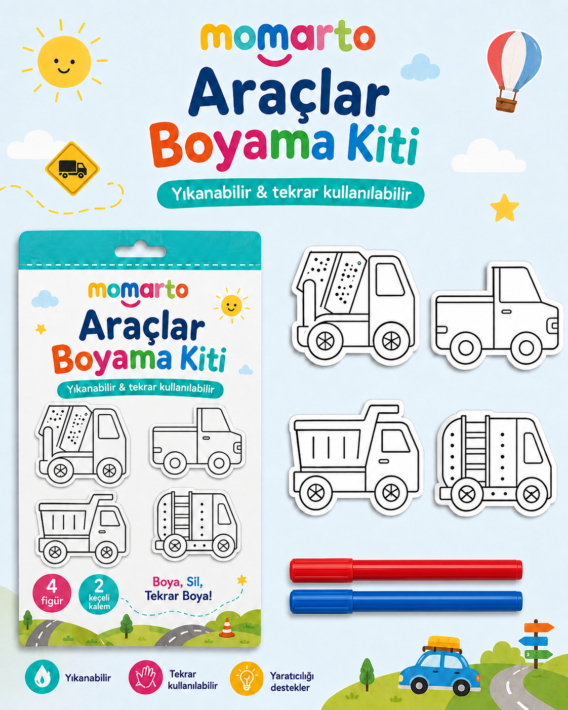 Yardımcı Araçlar Boyama Kiti