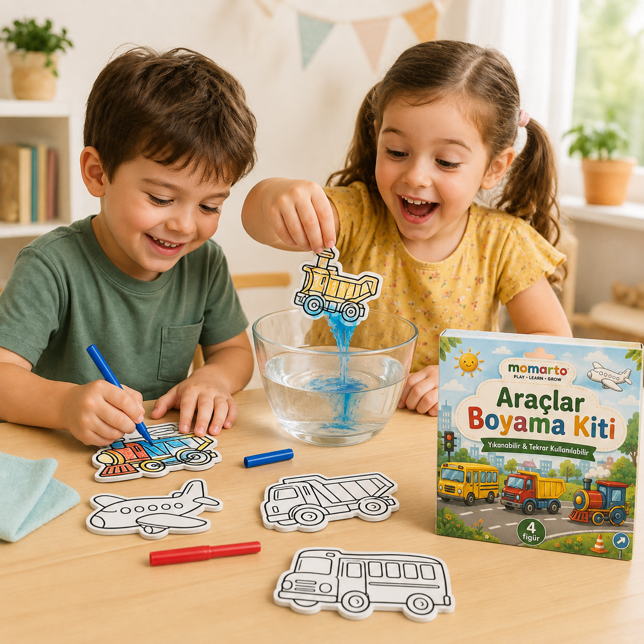 Araçlar Sihirli Boyama Kiti görsel 2