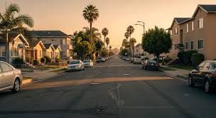 Vibrant LA street scene at dusk, hinting at South American shopping discoveries, intriguing discovery.