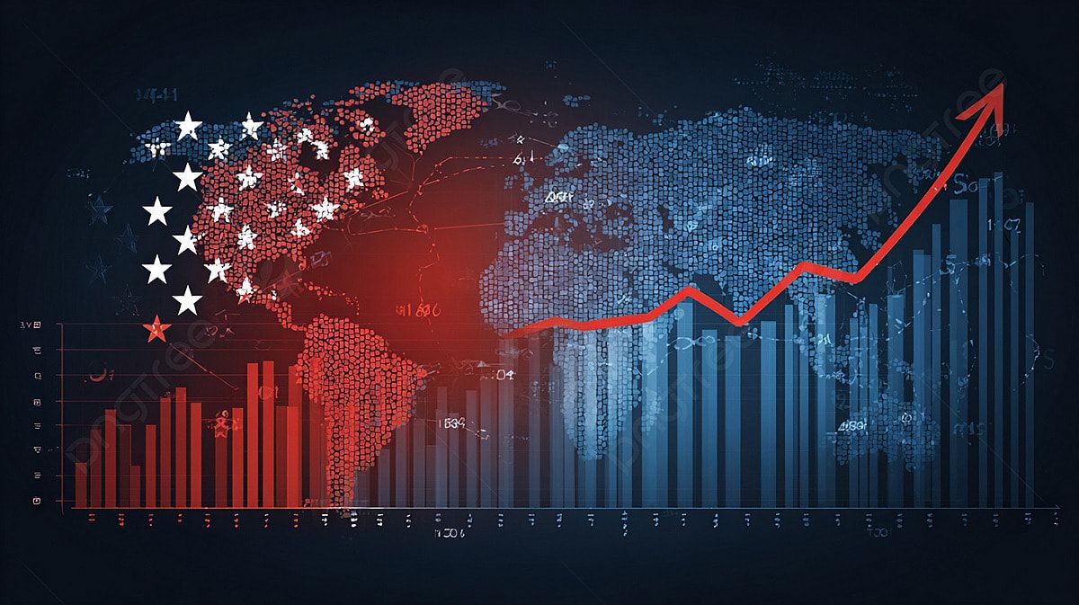 Glistening Manhattan skyline, twilight glow, reflective financial reflection, vibrant NYC energy