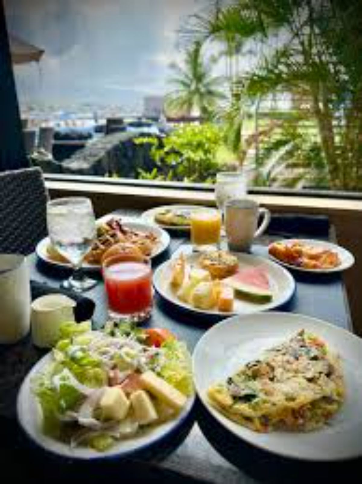Bountiful California buffet spread, vibrant lighting, exciting foodie adventure.