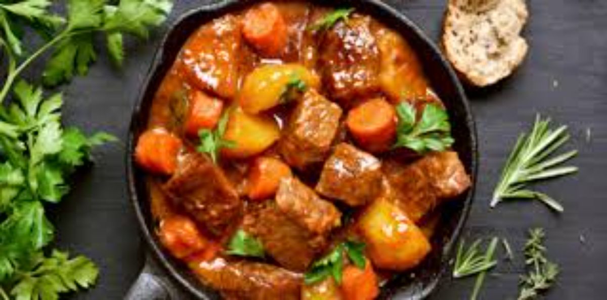 Rich, slow-cooked Avignon daube in a rustic bowl, embodying Provençal culinary soul.
