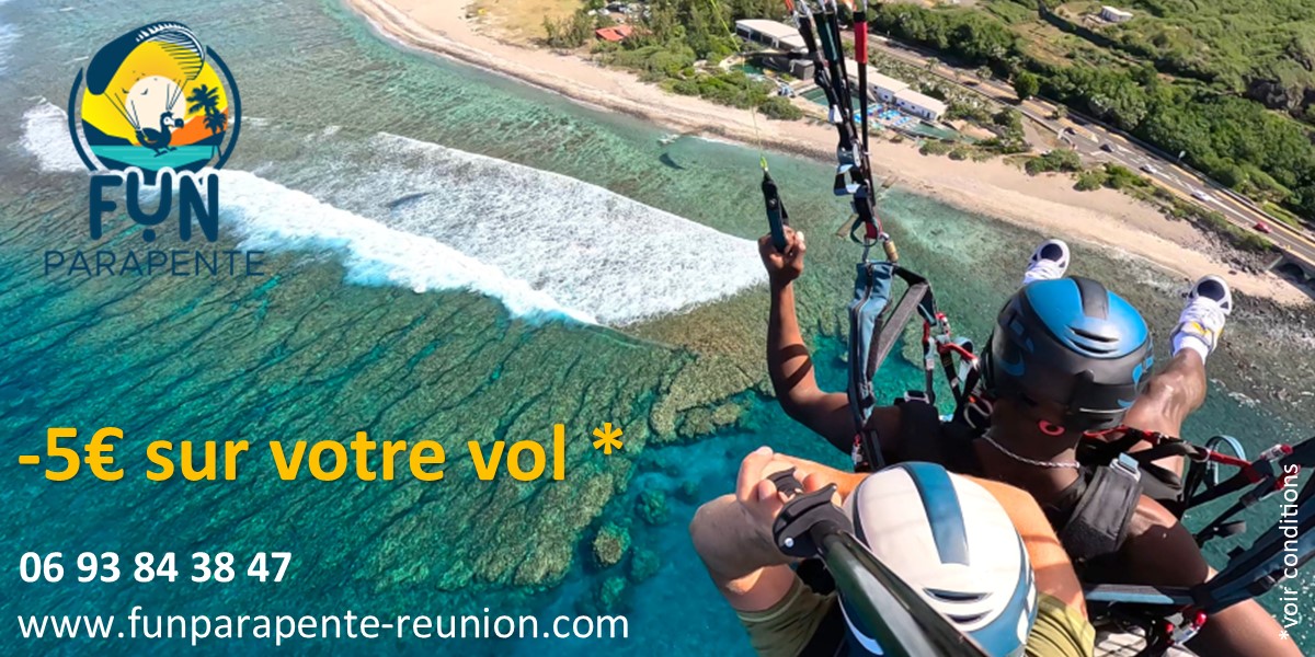 5€ de remise sur votre vol en parapente