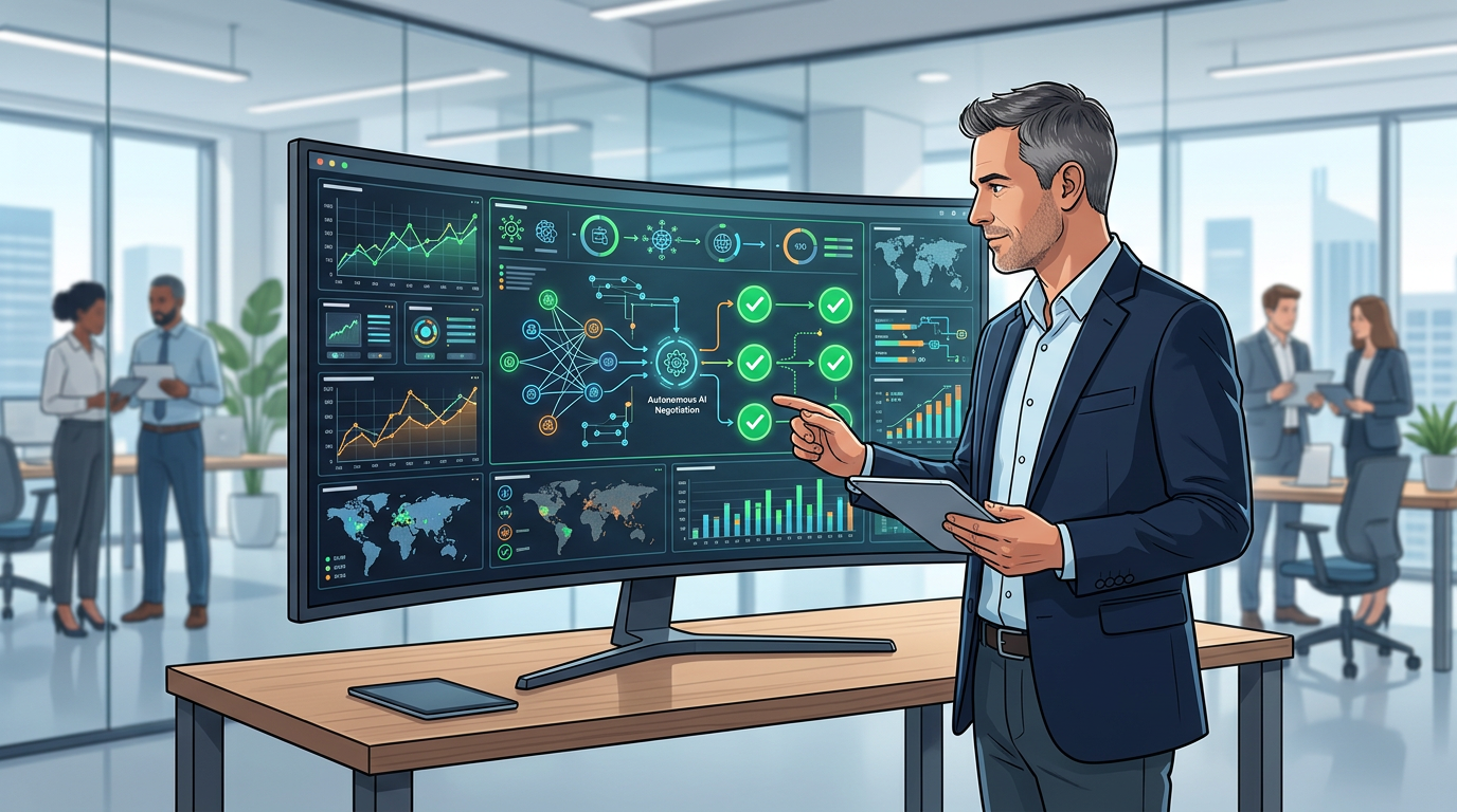 自律型AIが企業間交渉を完全自動化、月間1万時間の業務削減に成功した最新事例