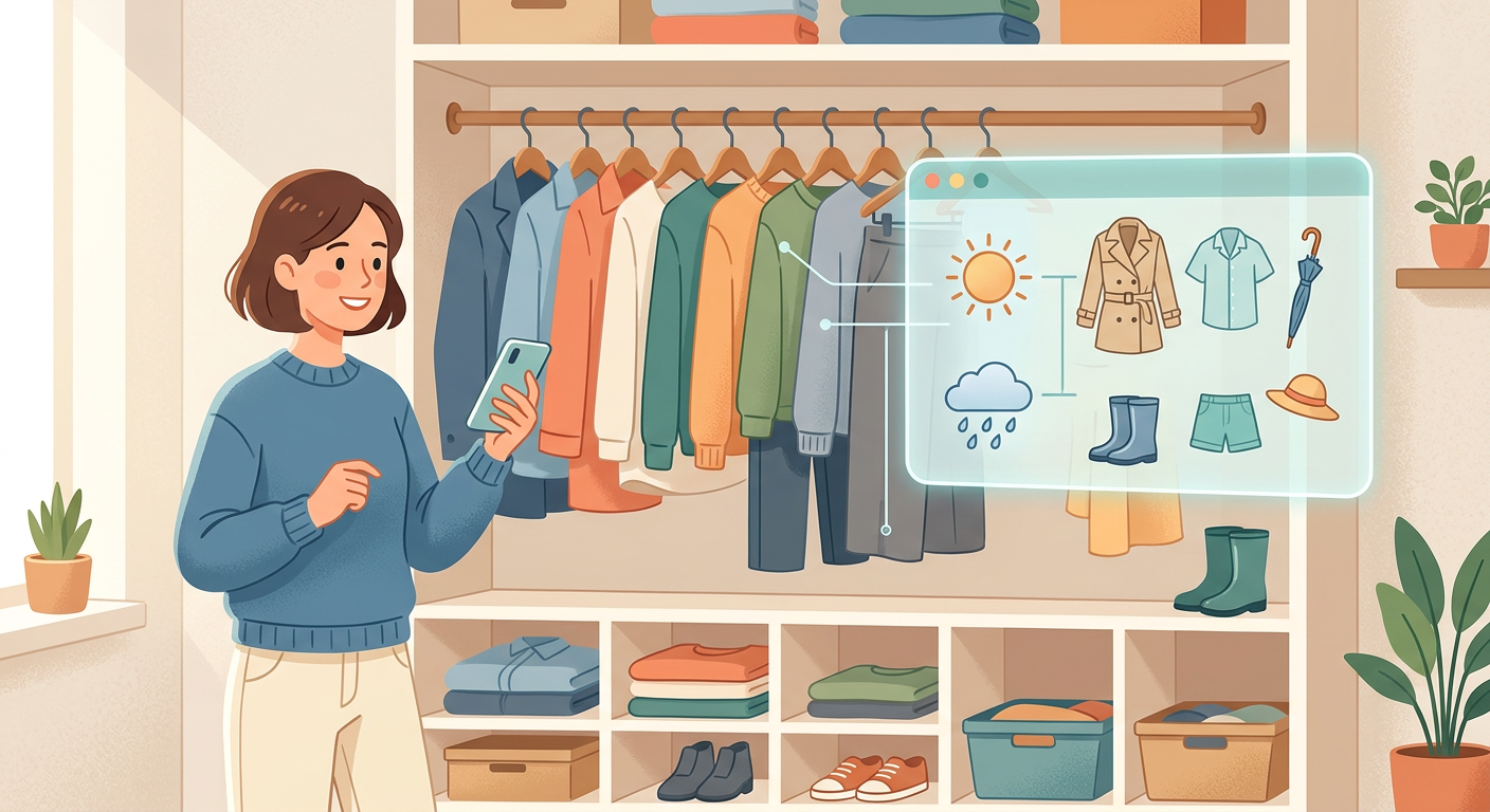 【保存版】毎朝の服選びがゼロに！AIで作る「全自動クローゼット＆コーデ」全手順