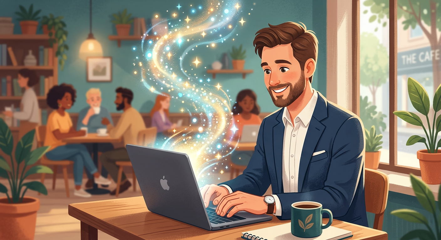 業務効率化をもたらすAI活用術のイメージ図