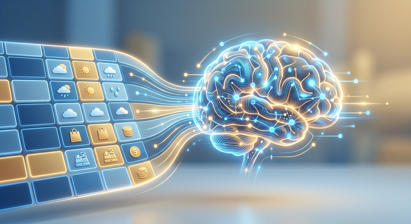 Excelの売上予測データ作成例