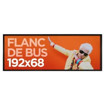 Impression Affiche Flanc de Bus 192x68 cm