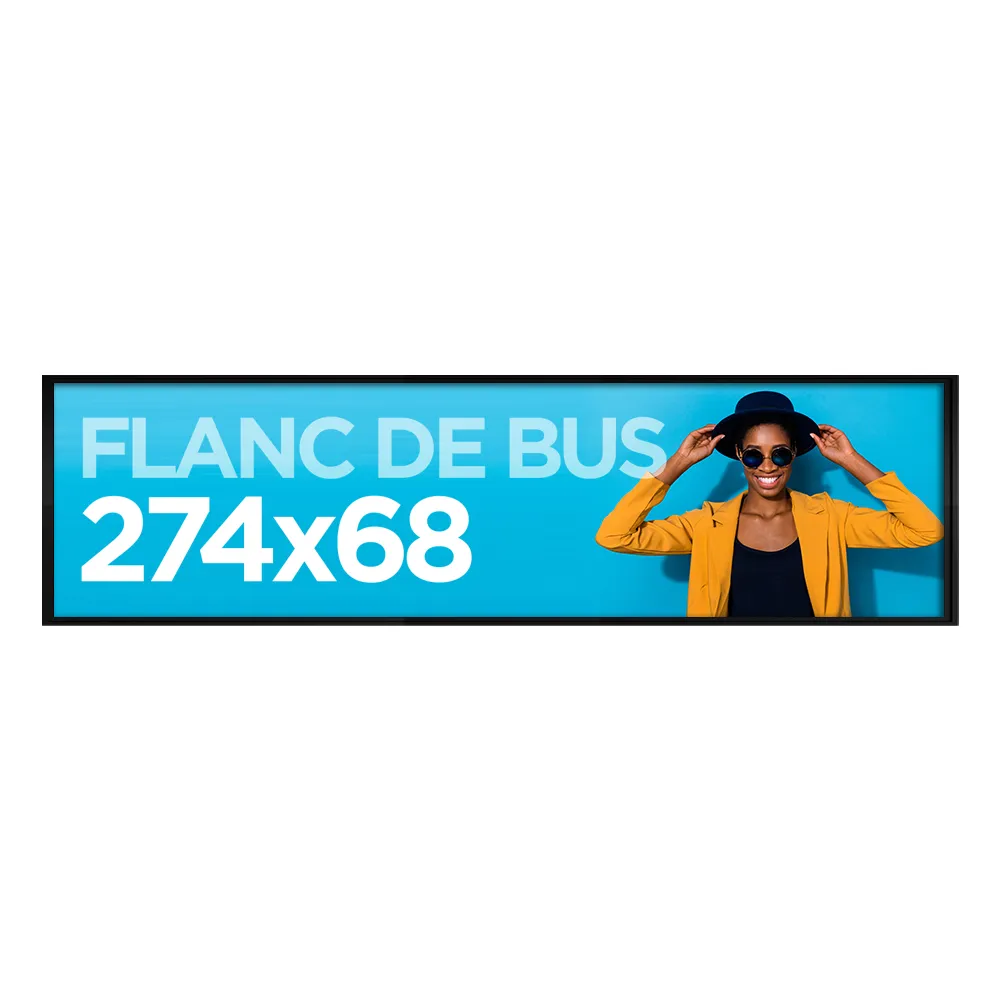 Impression Affiche flanc gauche bus 274x68 cm par cher