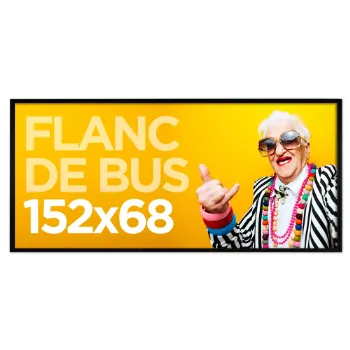Impression Affiche bus 152x68 cm flanc droit pas cher