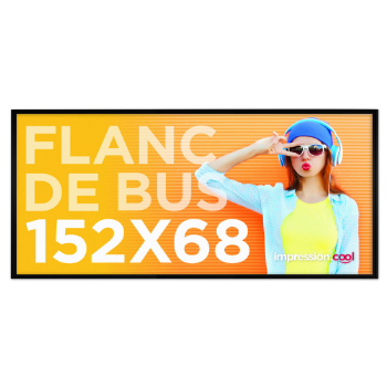 Impression Affiche bus 152x68 cm flanc droit pas cher