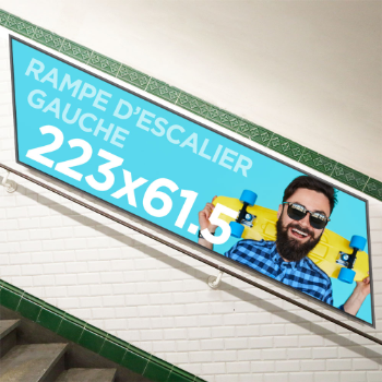 Impression Affiche Rampe d’escalier gauche Métro, à coller