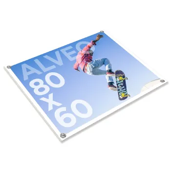 Impression sur Panneau Akylux alvéolaire 80x60 cm - impression panneau agence immobilière