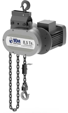 Aparejo Eléctrico Cadena Mono 1/2t 5 M-Gancho - imagen principal