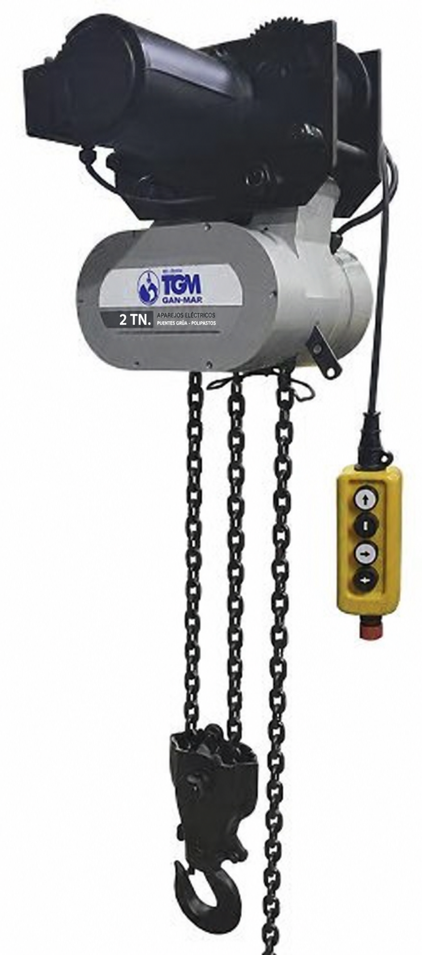 Aparejo Eléctrico Cadena 7m Trif 2t Carro Elect. - imagen principal