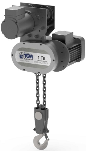 Aparejo Eléctrico Cadena 7m Trif 1t Carr Eléctrico - imagen principal