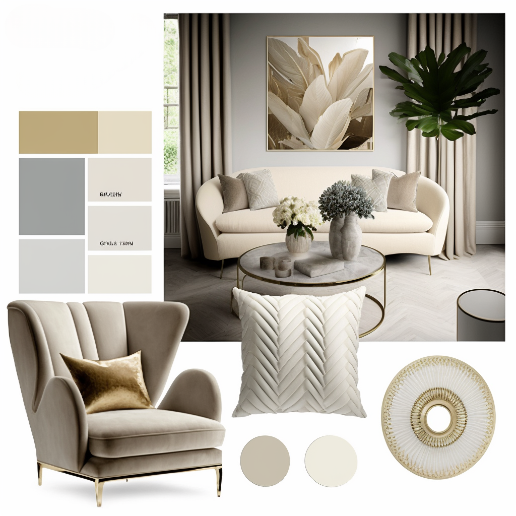 Contemporary Living Room with Soft Neutral Palette