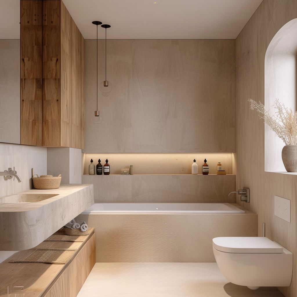 Luxurious Modern Bathroom with Elegant Fixtures