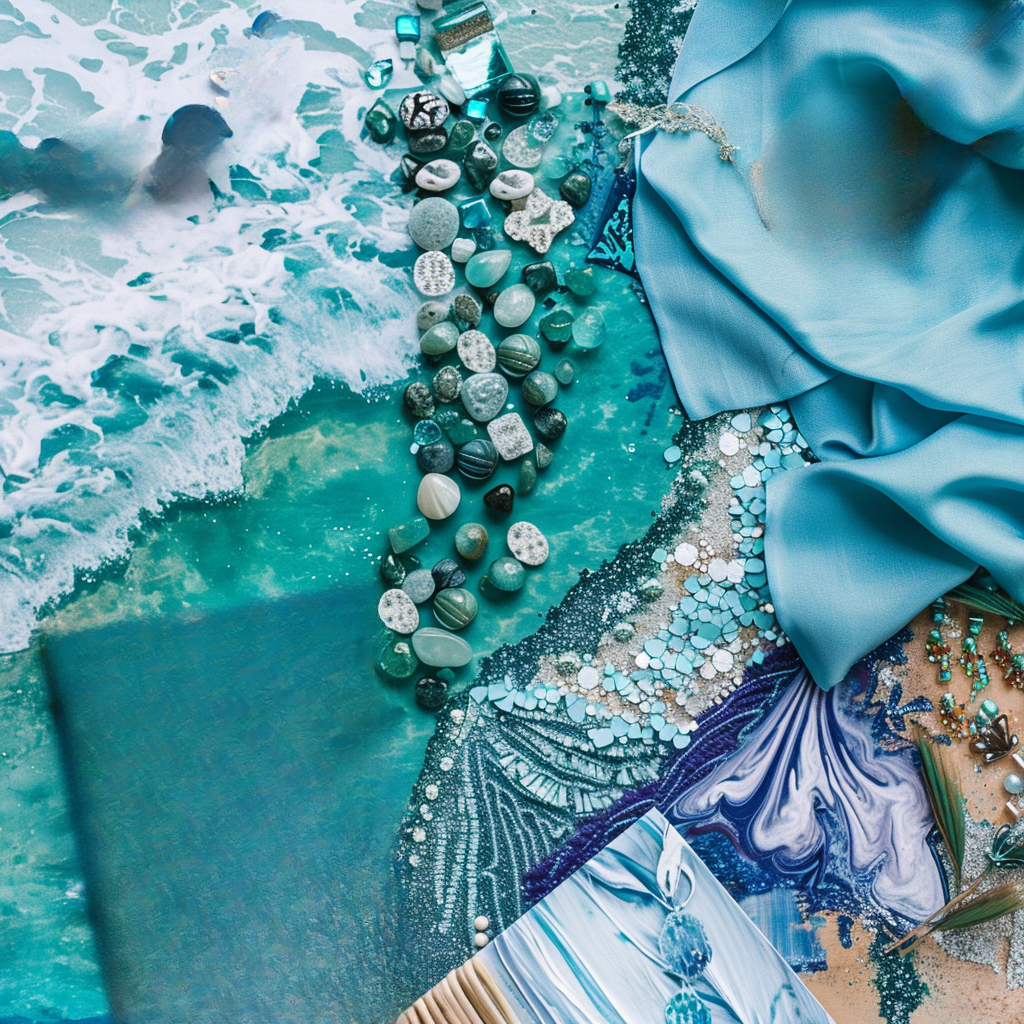 Oceanic Fashion Vibes: Blue, Teal & Green