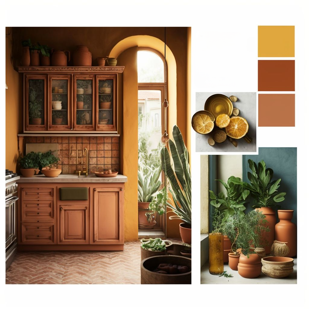 Mediterranean Kitchen: Rust, Terra Cotta & Mustard Elegance