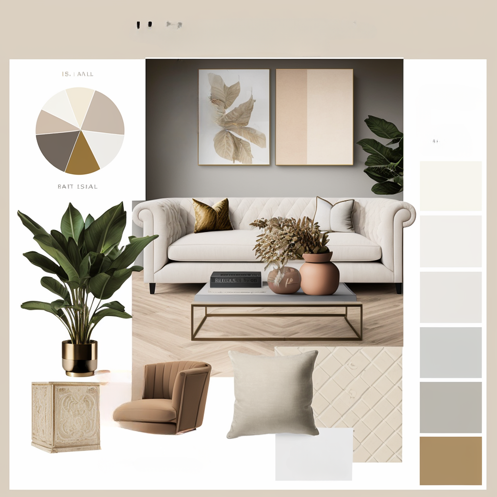 Modern Living Room: Tan, Beige & Ivory Sophistication