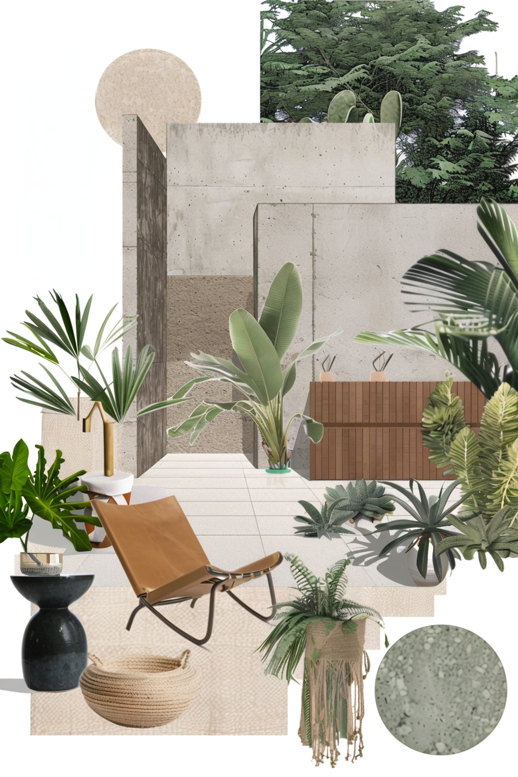 Mid-Century Modern Garden: Retro Charm & Outdoor Serenity