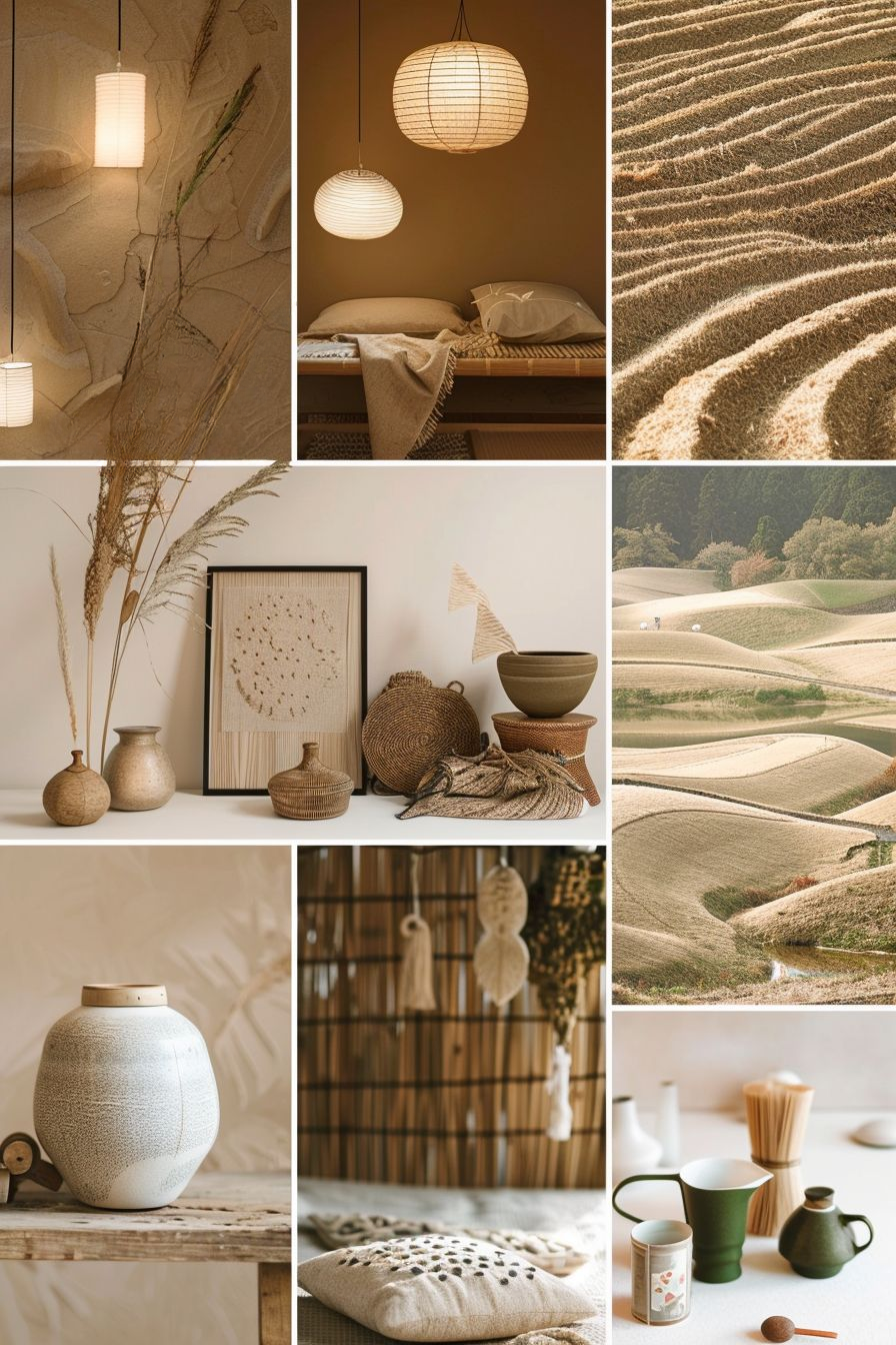 Serene Japanese Landscape Photography Mood Board