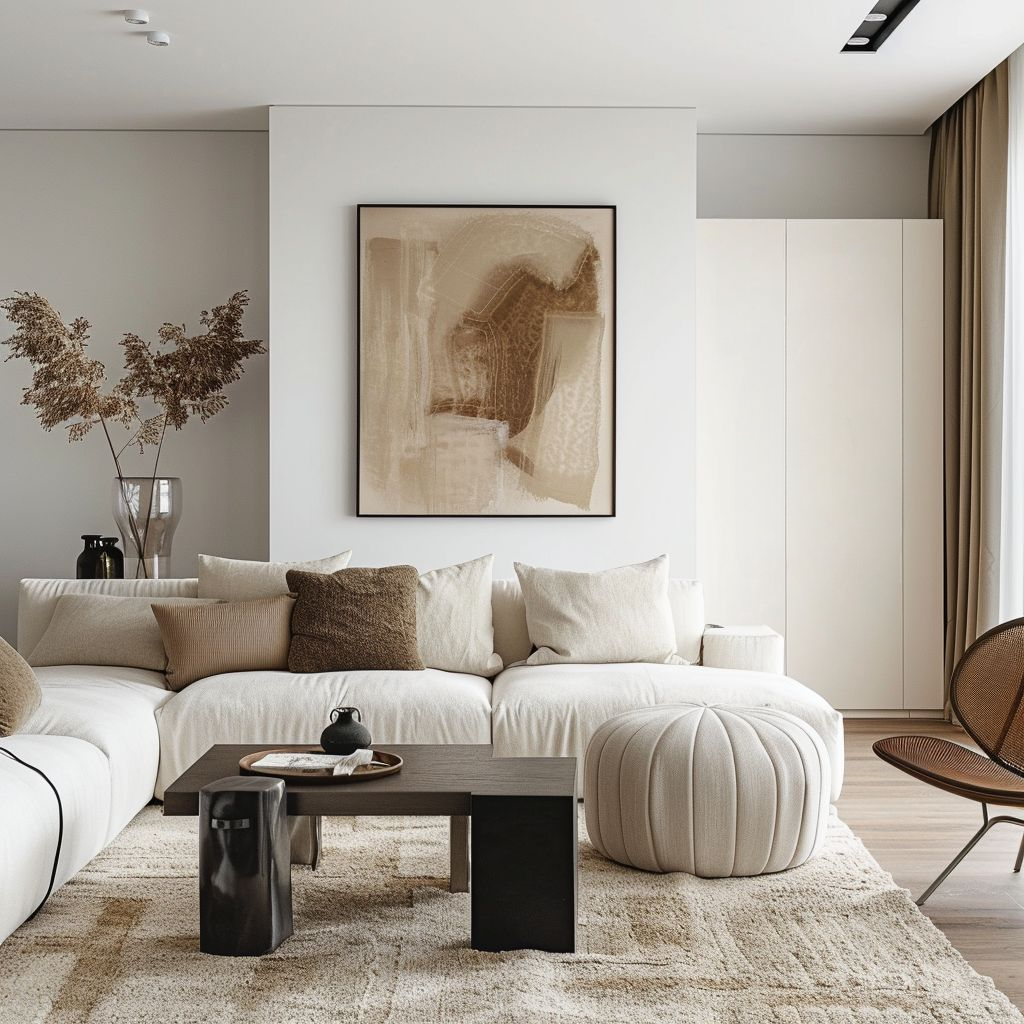 Contemporary Living Room: A Blend of Art and Comfort