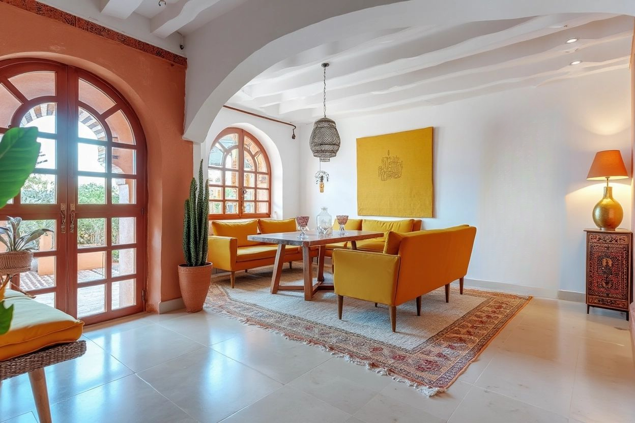 Enchanting Moroccan Dining Room in Warm Earthy Tones