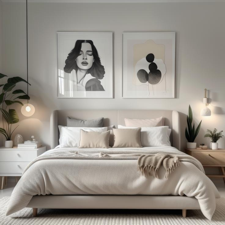 Contemporary Bedroom Design with VERT Color Scheme
