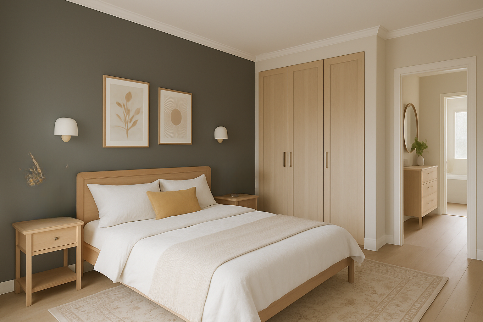 Cozy Scandinavian Bedroom Suite: Modern Elegance Unveiled