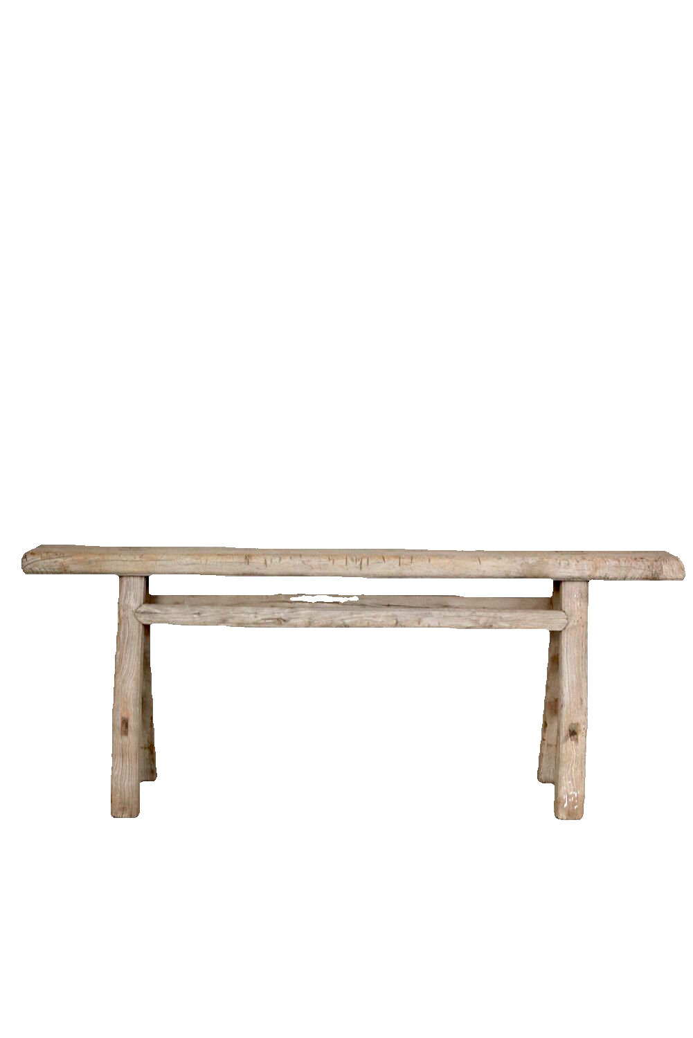 Handmade wooden bench antique