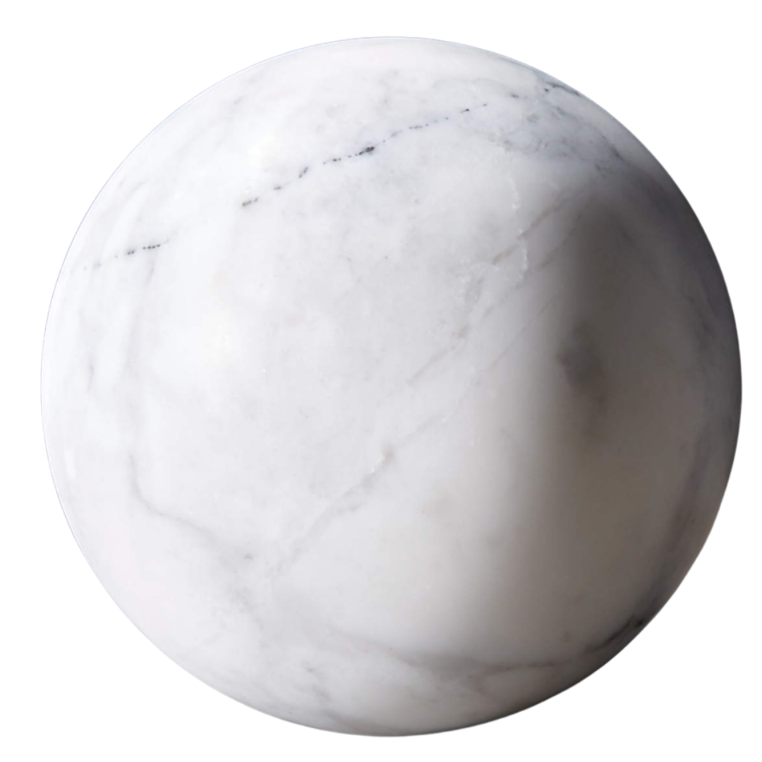 White Marble Sphere