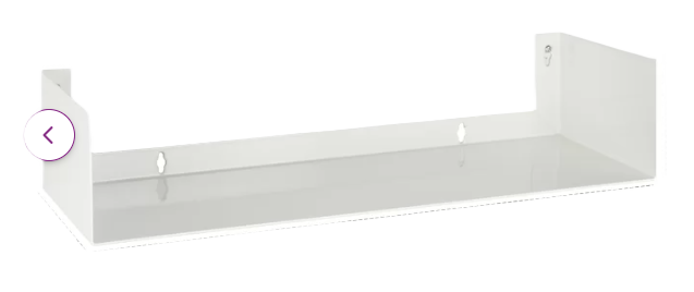 Metal Floating Shelf (white)