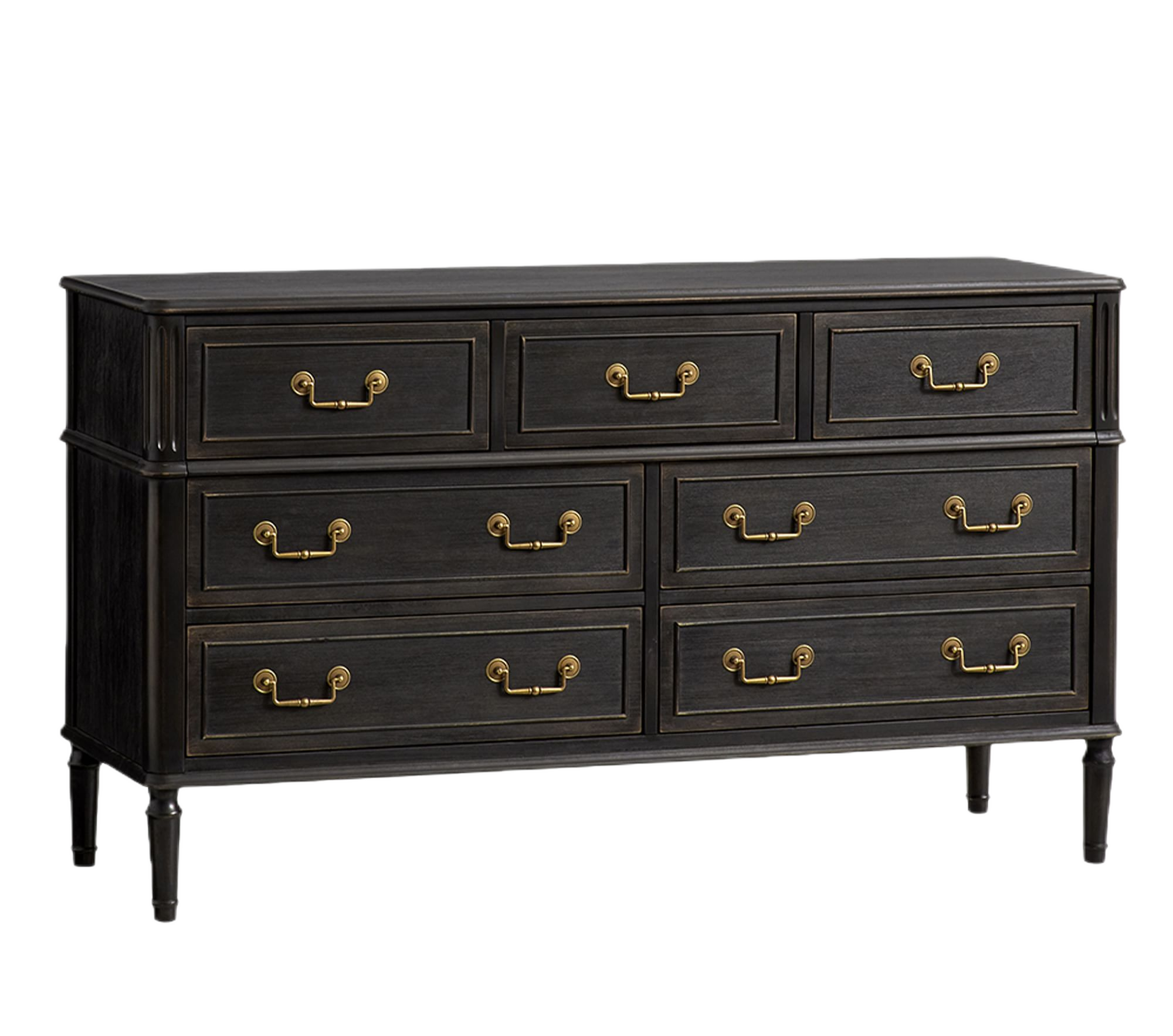 black traditional dresser