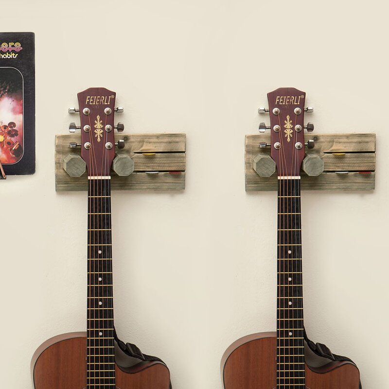Willowbrook Wall-Mounted Acoustic Guitar Hanging Rack