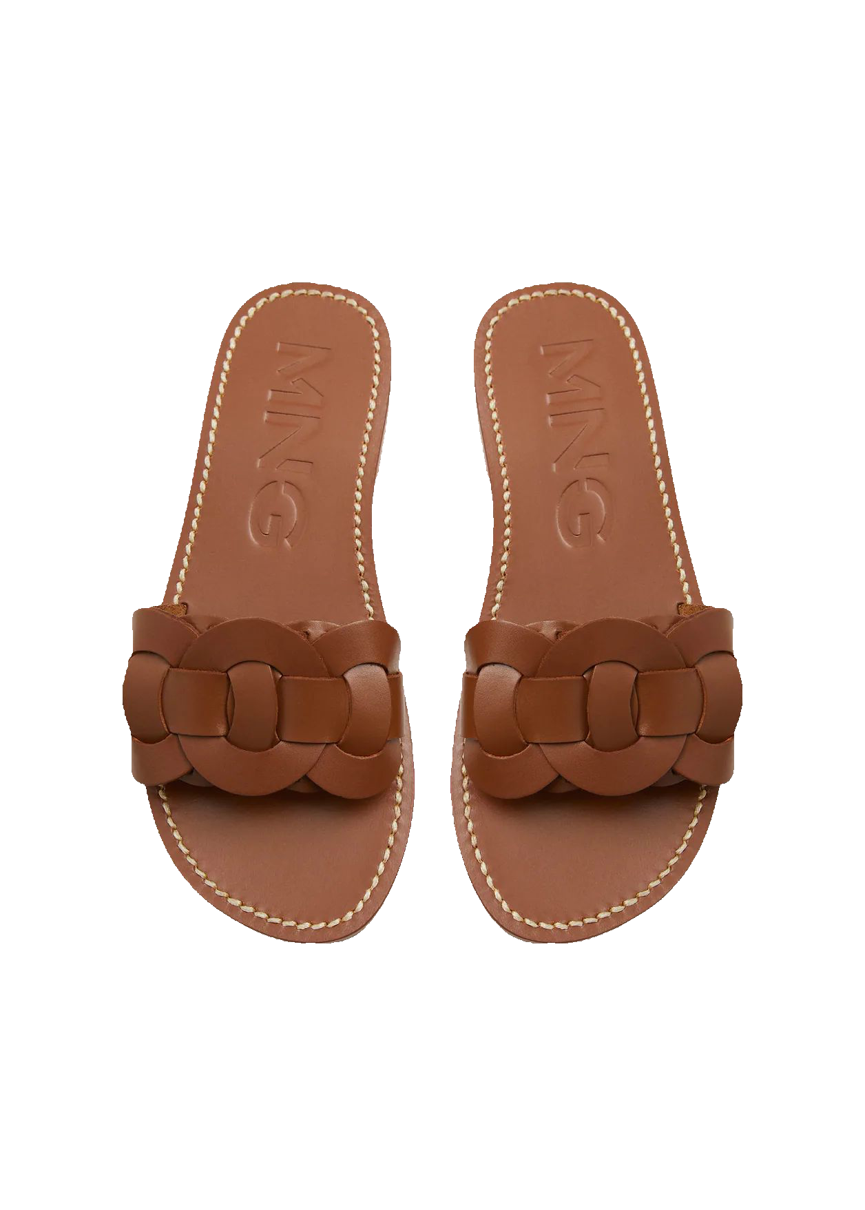 Leather braided sandals - Women | Mango USA