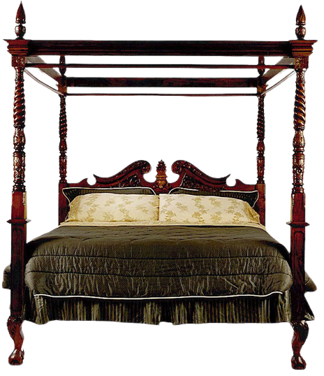 Four-Poster Canopy Queen Bed