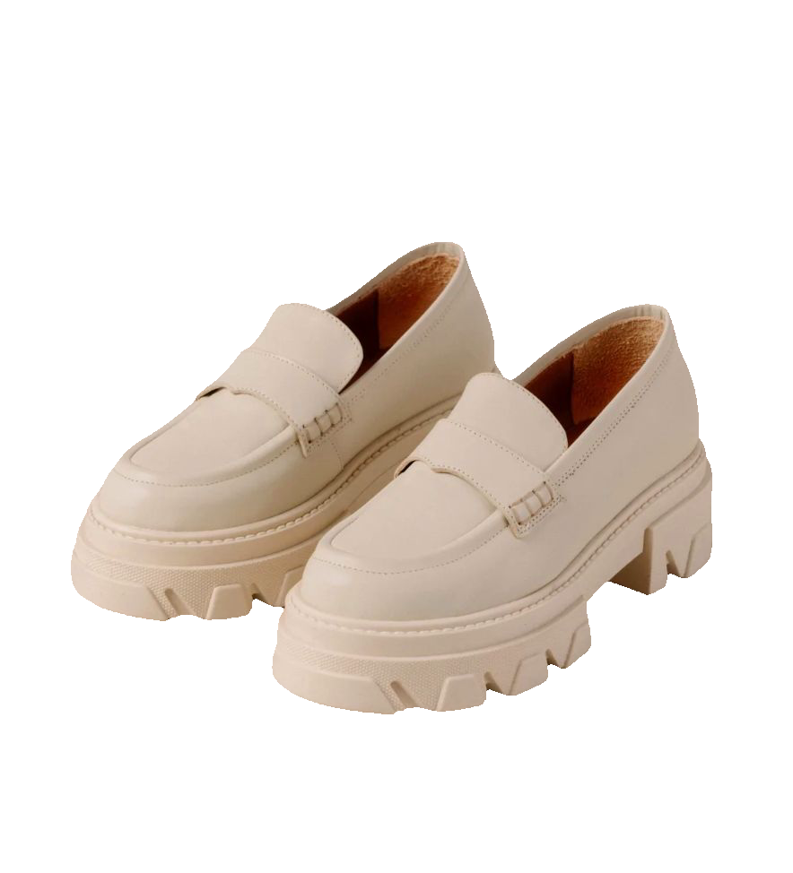 Trailblazer - White Leather Loafers | ALOHAS