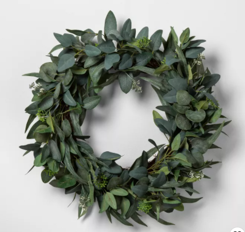 Faux Seeded Eucalyptus Wreath